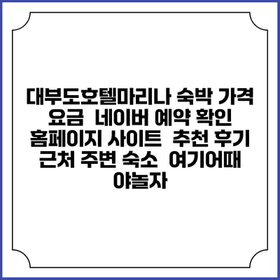 대부도호텔마리나 숙박 가격 요금 | 네이버 예약 확인 홈페이지 사이트 | 추천 후기 | 근처 주변 숙소 | 여기어때 야놀자