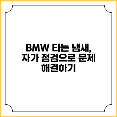 BMW 타는 냄새, 자가 점검으로 문제 해결하기