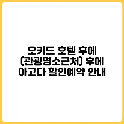 오키드 호텔 후에 (관광명소근처) 후에 아고다 할인예약 안내