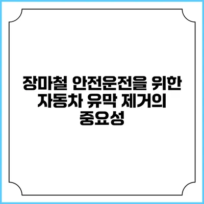 장마철 안전운전을 위한 자동차 유막 제거의 중요성
