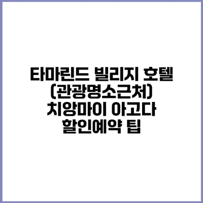 타마린드 빌리지 호텔 (관광명소근처) 치앙마이 아고다 할인예약 팁