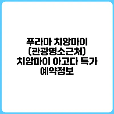 푸라마 치앙마이 (관광명소근처) 치앙마이 아고다 특가 예약정보